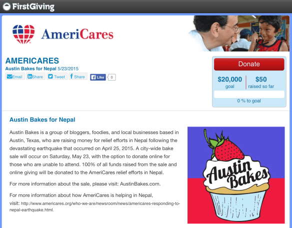 FirstGiving Online Donation Page